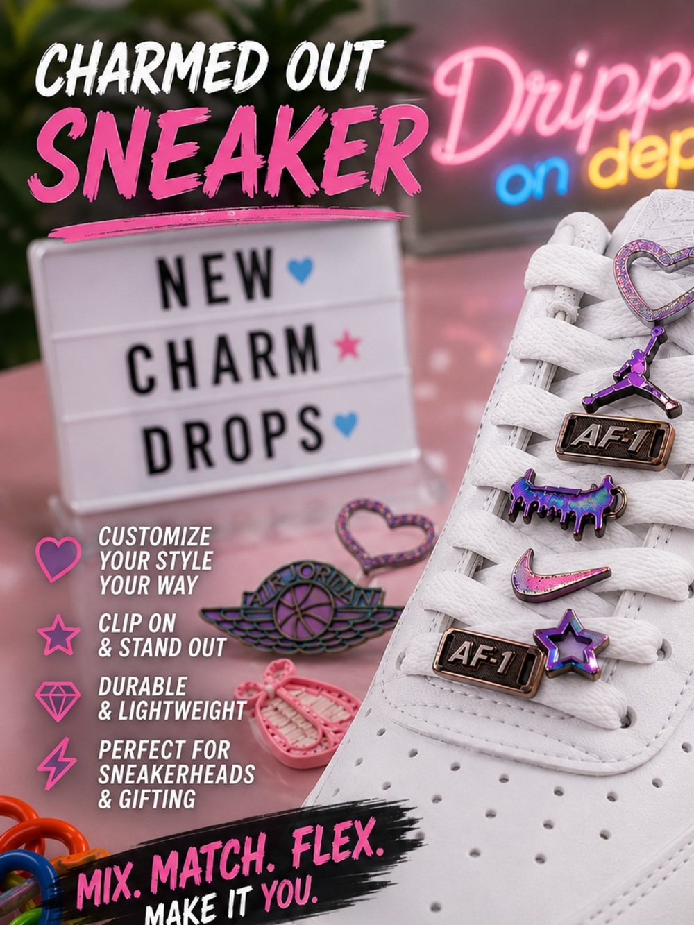 Sneaker Charms Bag Charms Lace Charms Jewelry Charms Y2K Charms mix and match 4
